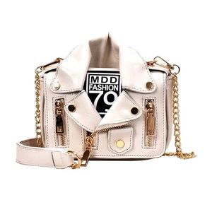 Motorcycle Jacket Design Mini Crossbody